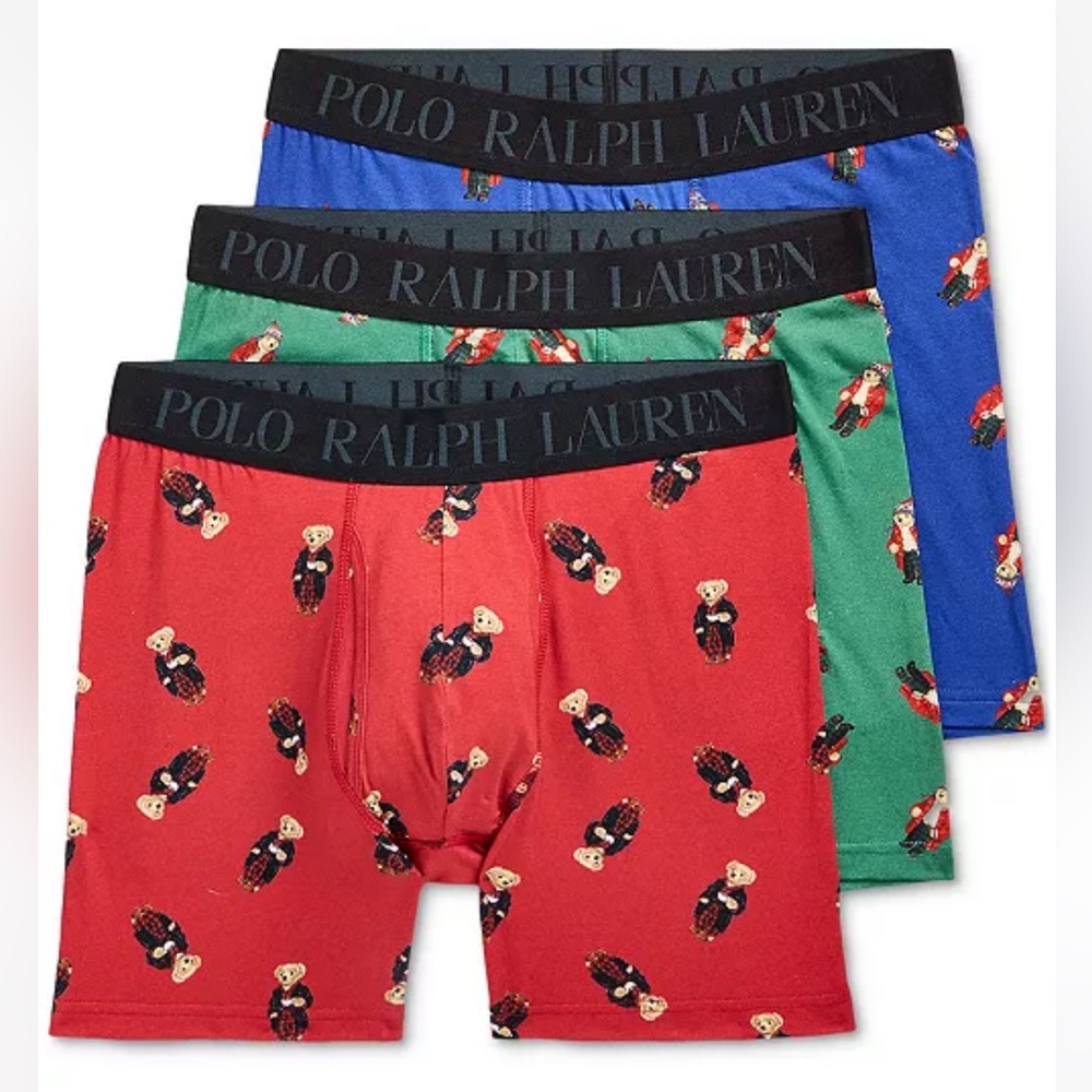 Men’s Polo Ralph Lauren Polo Bear 3 Pack Boxer Briefs